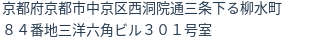 住所（登記所在地）