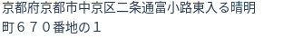 住所（登記所在地）