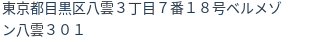 住所(登記所在地)