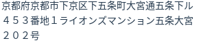 住所（登記所在地）