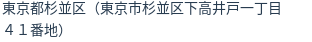 住所（登記所在地）