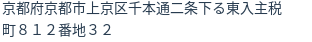 住所(登記所在地)