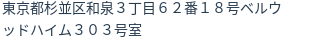 住所（登記所在地）