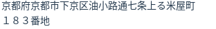 住所（登記所在地）