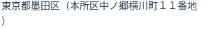住所（登記所在地）