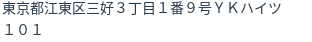 住所（登記所在地）