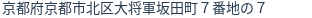 住所（登記所在地）