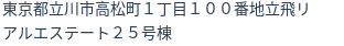 住所(登記所在地)