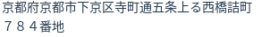 住所（登記所在地）