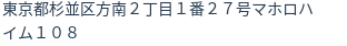住所(登記所在地)