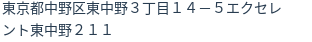 住所（登記所在地）