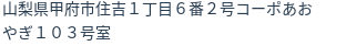 住所(登記所在地)