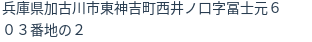 住所（登記所在地）