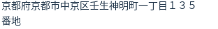 住所（登記所在地）
