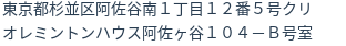 住所(登記所在地)