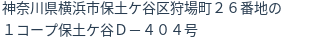 住所(登記所在地)