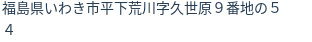 住所（登記所在地）