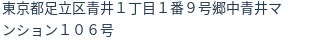 住所(登記所在地)