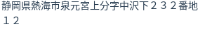 住所(登記所在地)