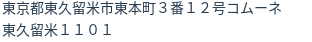 住所（登記所在地）
