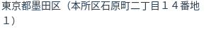 住所（登記所在地）