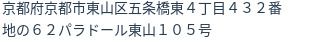 住所（登記所在地）
