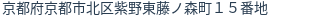 住所(登記所在地)