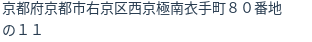 住所（登記所在地）