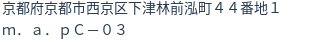 住所（登記所在地）