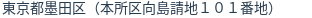住所（登記所在地）