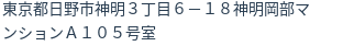 住所（登記所在地）
