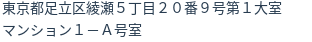 住所(登記所在地)