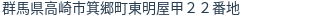 住所（登記所在地）