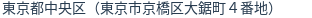 住所（登記所在地）