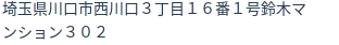 住所（登記所在地）