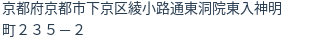 住所(登記所在地)