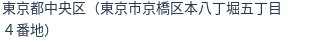 住所（登記所在地）