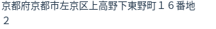 住所（登記所在地）