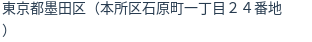 住所(登記所在地)