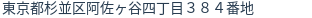 住所(登記所在地)