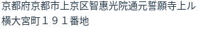 住所（登記所在地）