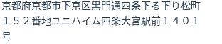住所（登記所在地）
