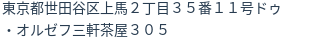 住所（登記所在地）