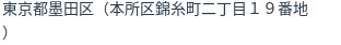 住所（登記所在地）