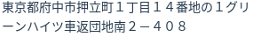 住所（登記所在地）