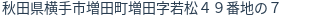 住所（登記所在地）