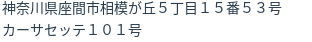 住所（登記所在地）