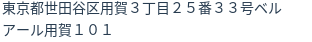 住所（登記所在地）