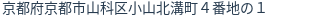 住所（登記所在地）