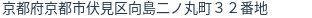 住所（登記所在地）